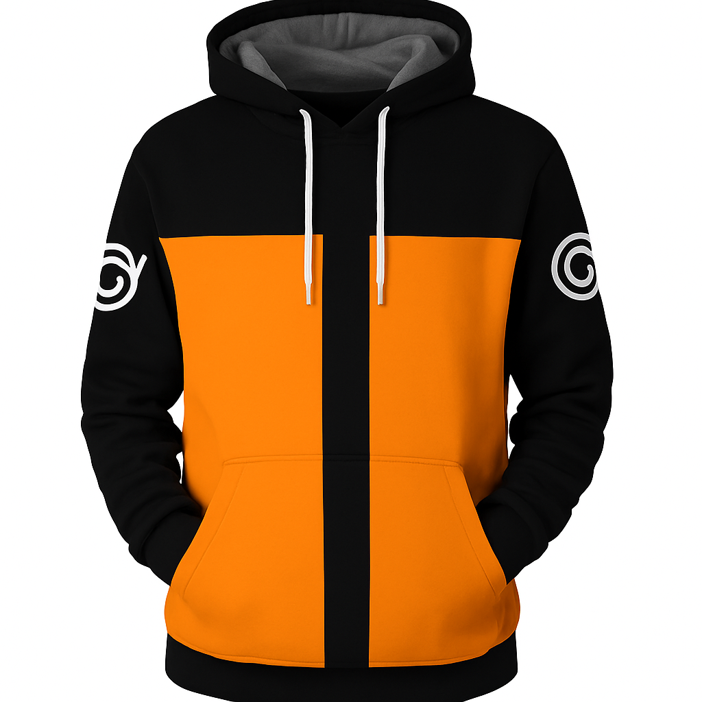 Graphic Panel Pullover Hoodie