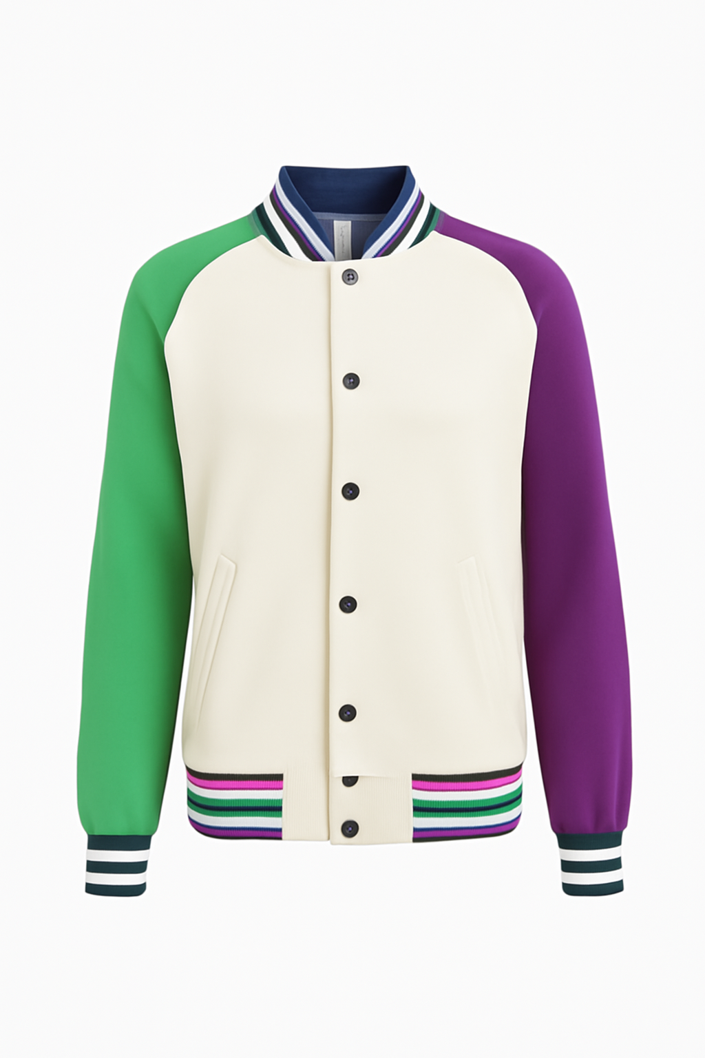 Men’s Varsity Jacket – Multi-Color Sleeves